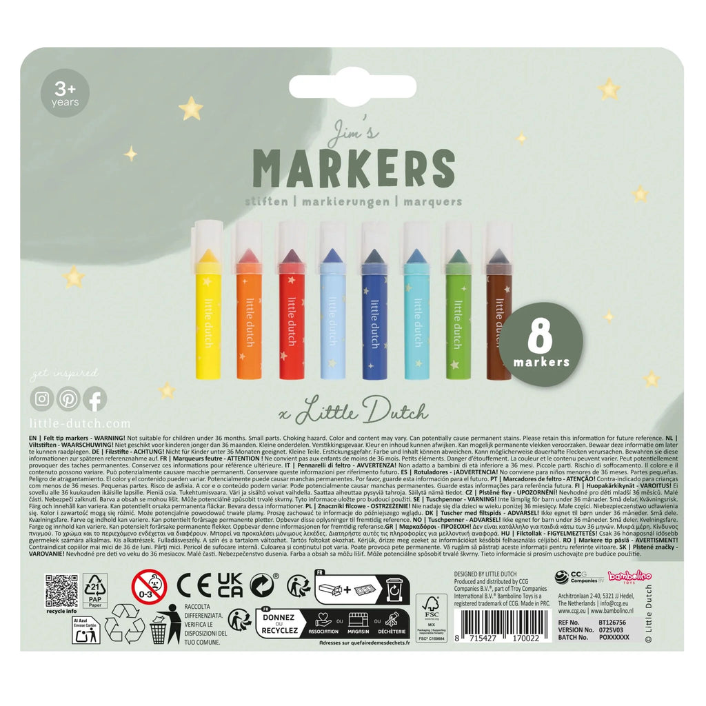 Felt-tip pens Jim Litle Dutch