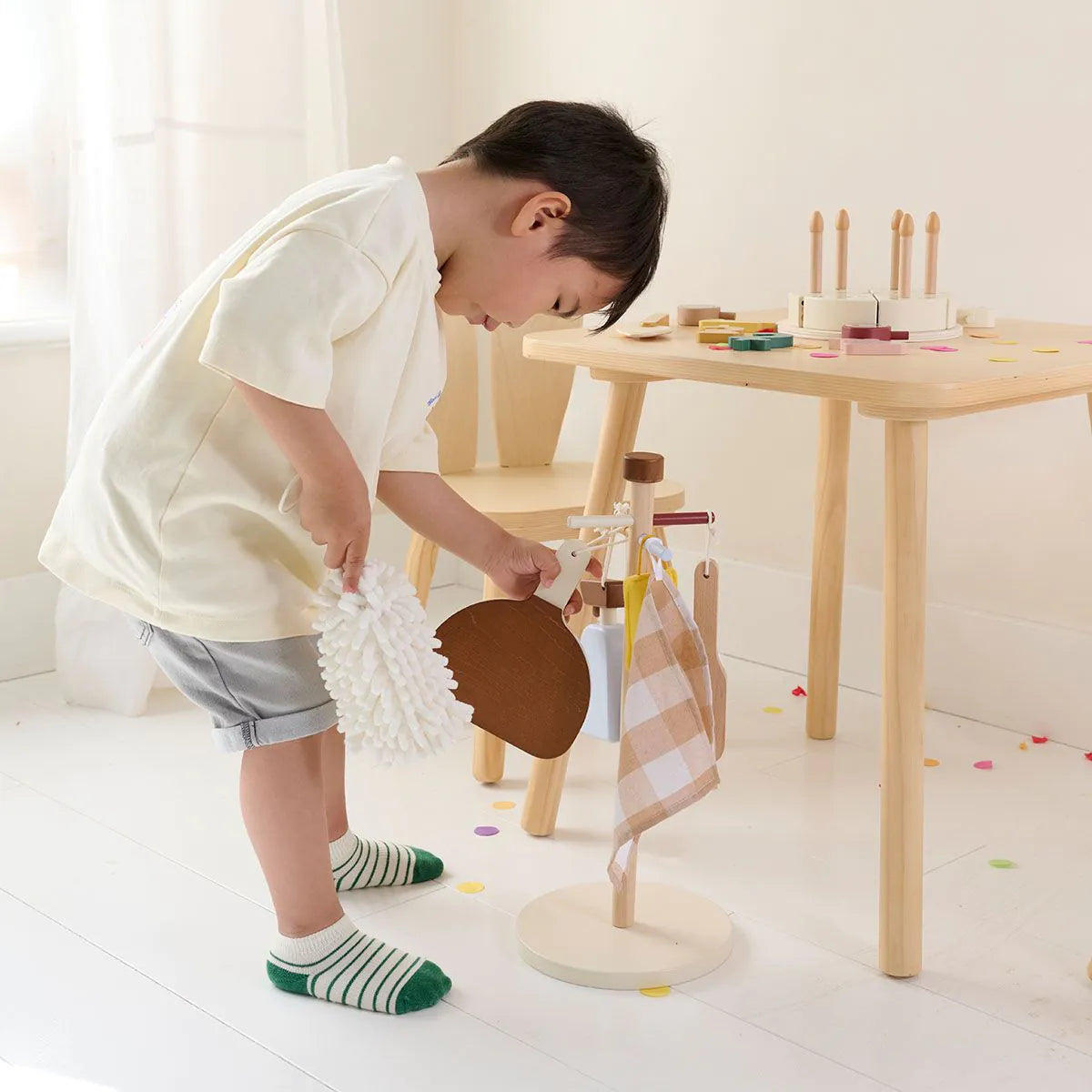 Wooden Cleaning Set