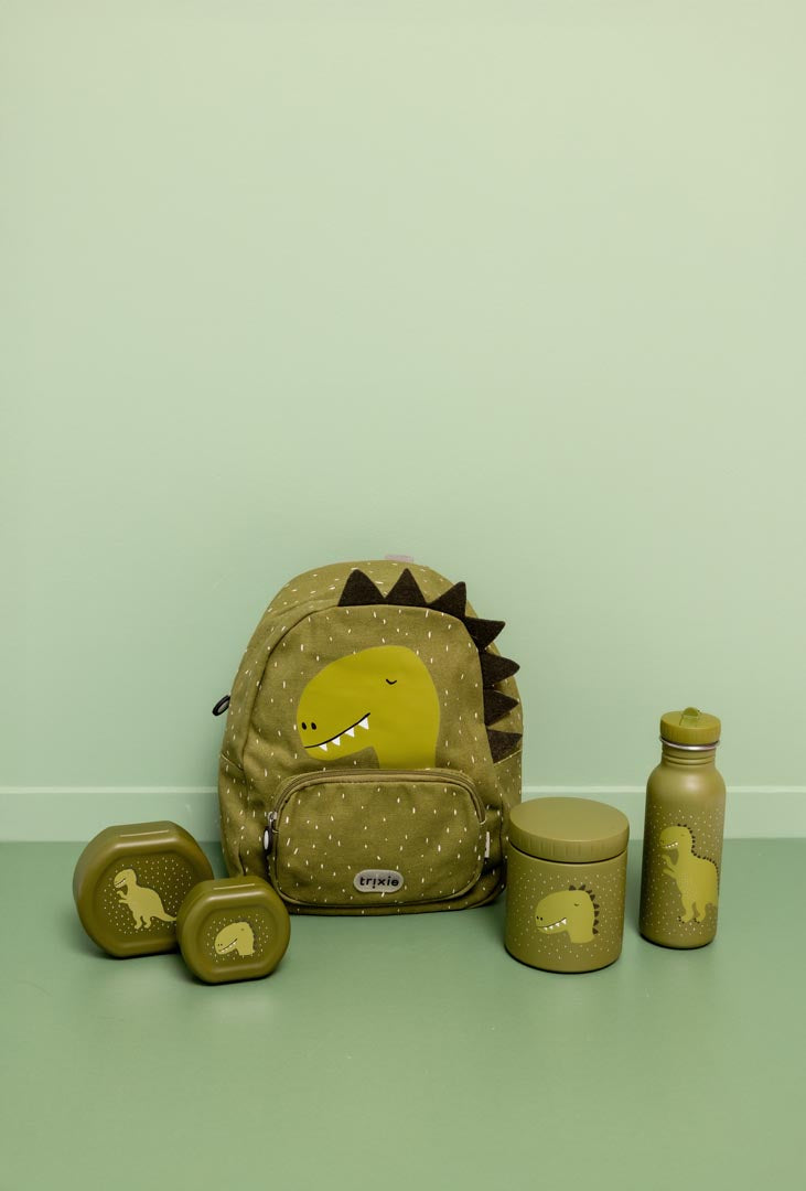 Snack box with clip - 2pcs - Mr. Dino