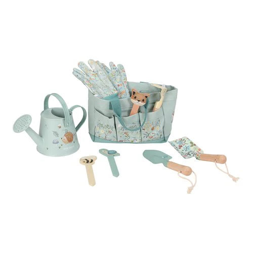 Kit Jardinagem com bolsa verde
