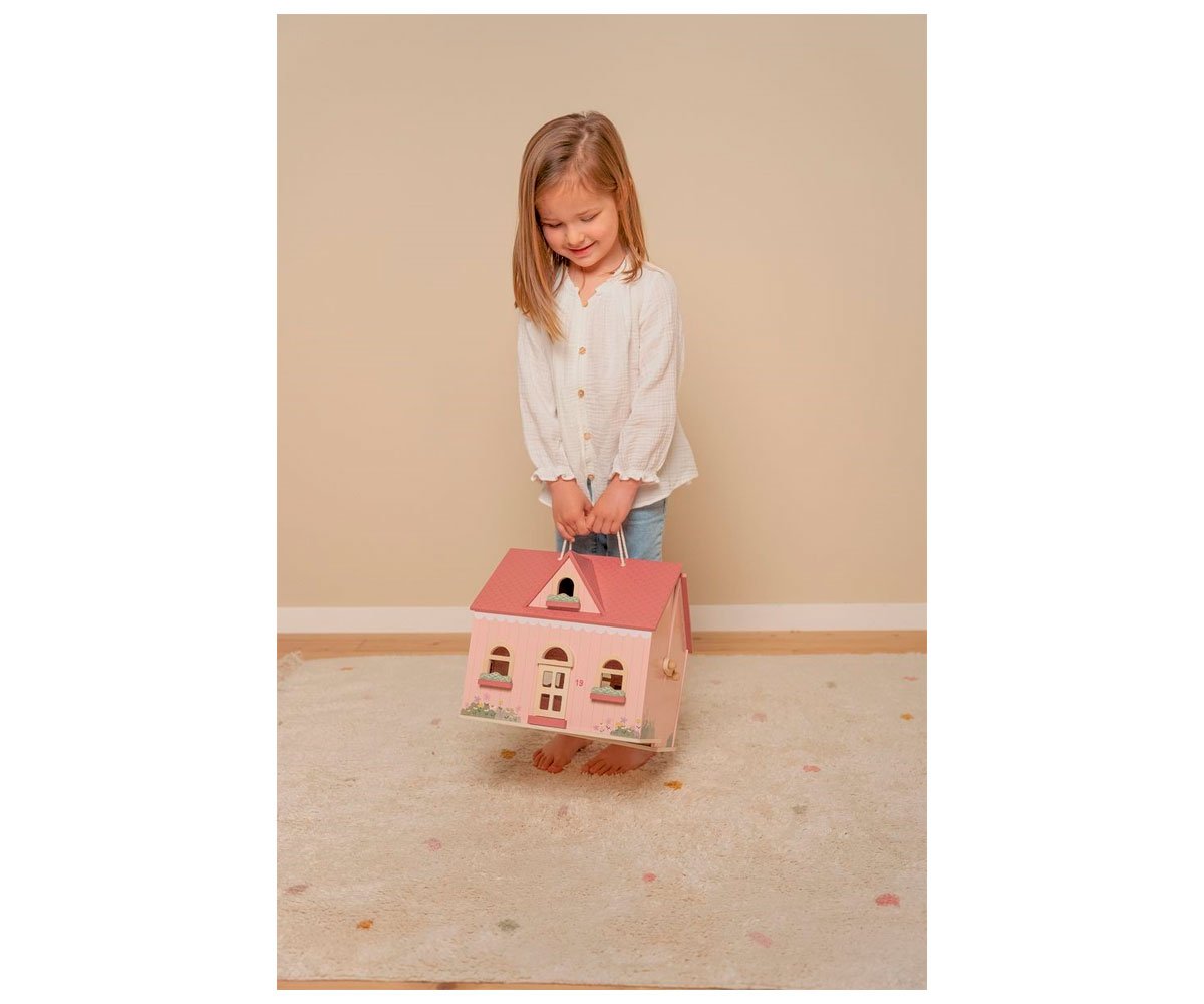 Casa de Bonecas de Madeira Portátil Little Dutch