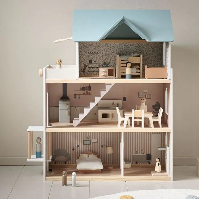 CASA DE MUÑECAS DE MADERA CAMPAÑA