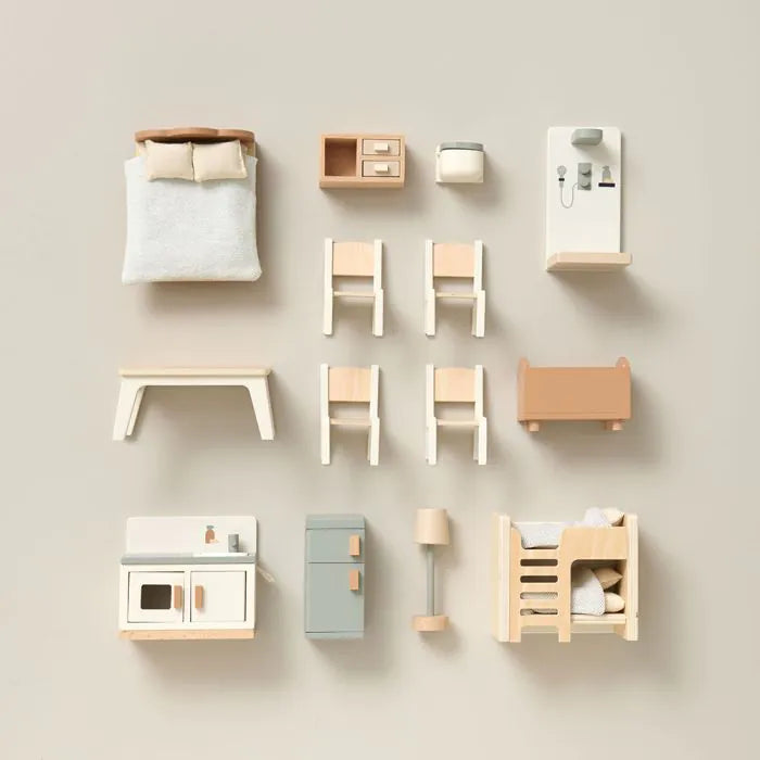 CASA DE MUÑECAS DE MADERA CAMPAÑA