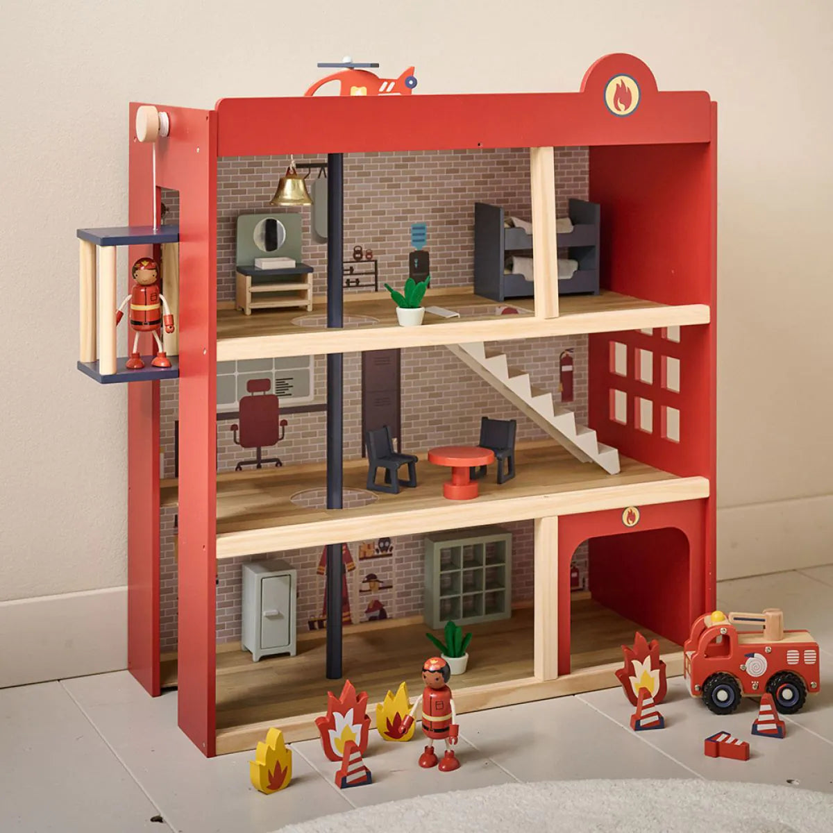 WOODEN FIRE STATION