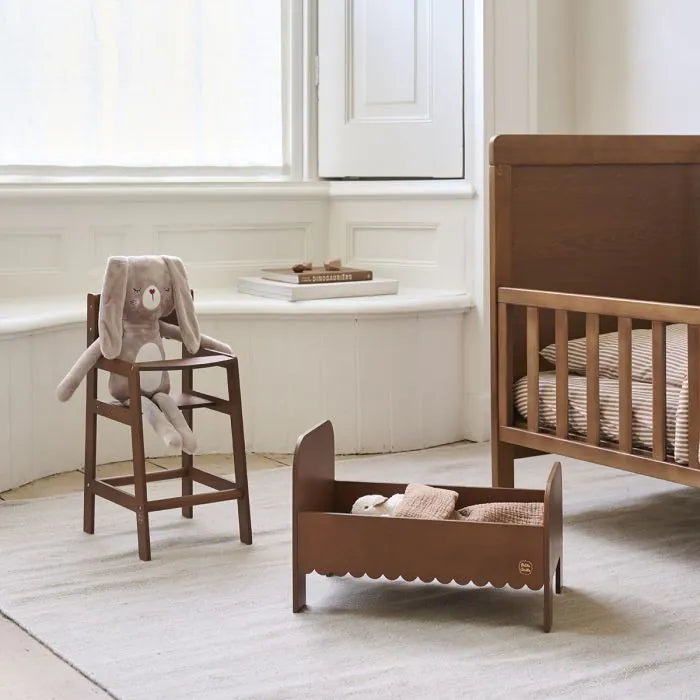 Doll bed Dark walnut