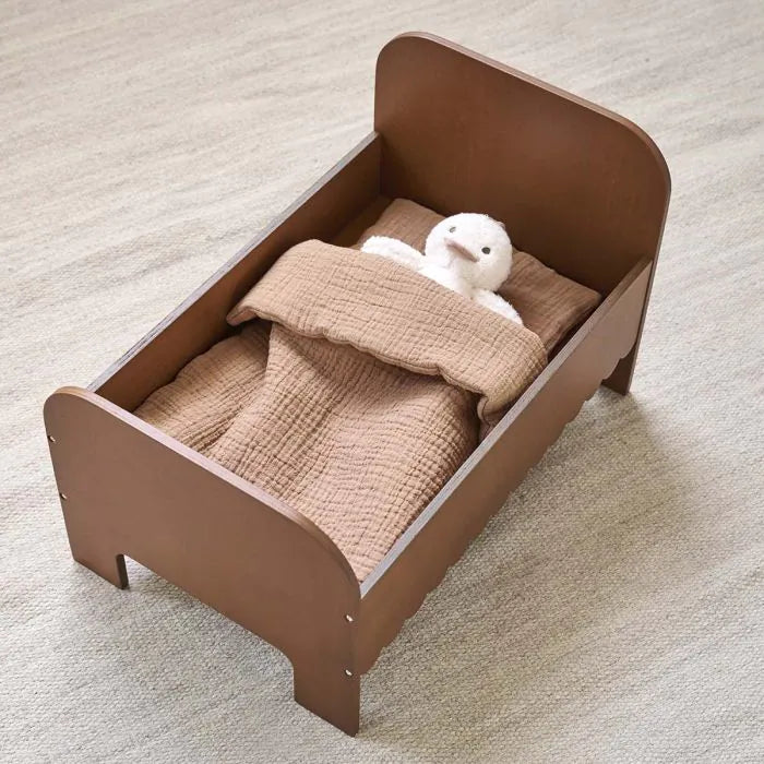 Doll bed Dark walnut