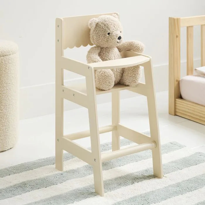 Wooden doll highchair Off