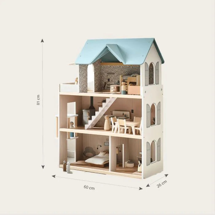CASA DE MUÑECAS DE MADERA CAMPAÑA