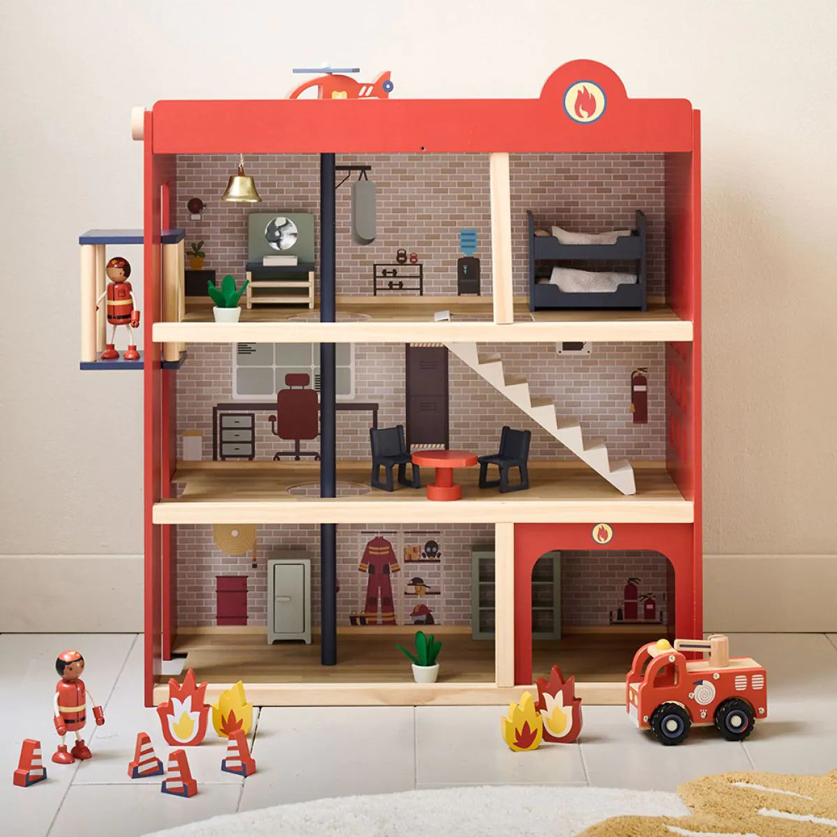 WOODEN FIRE STATION